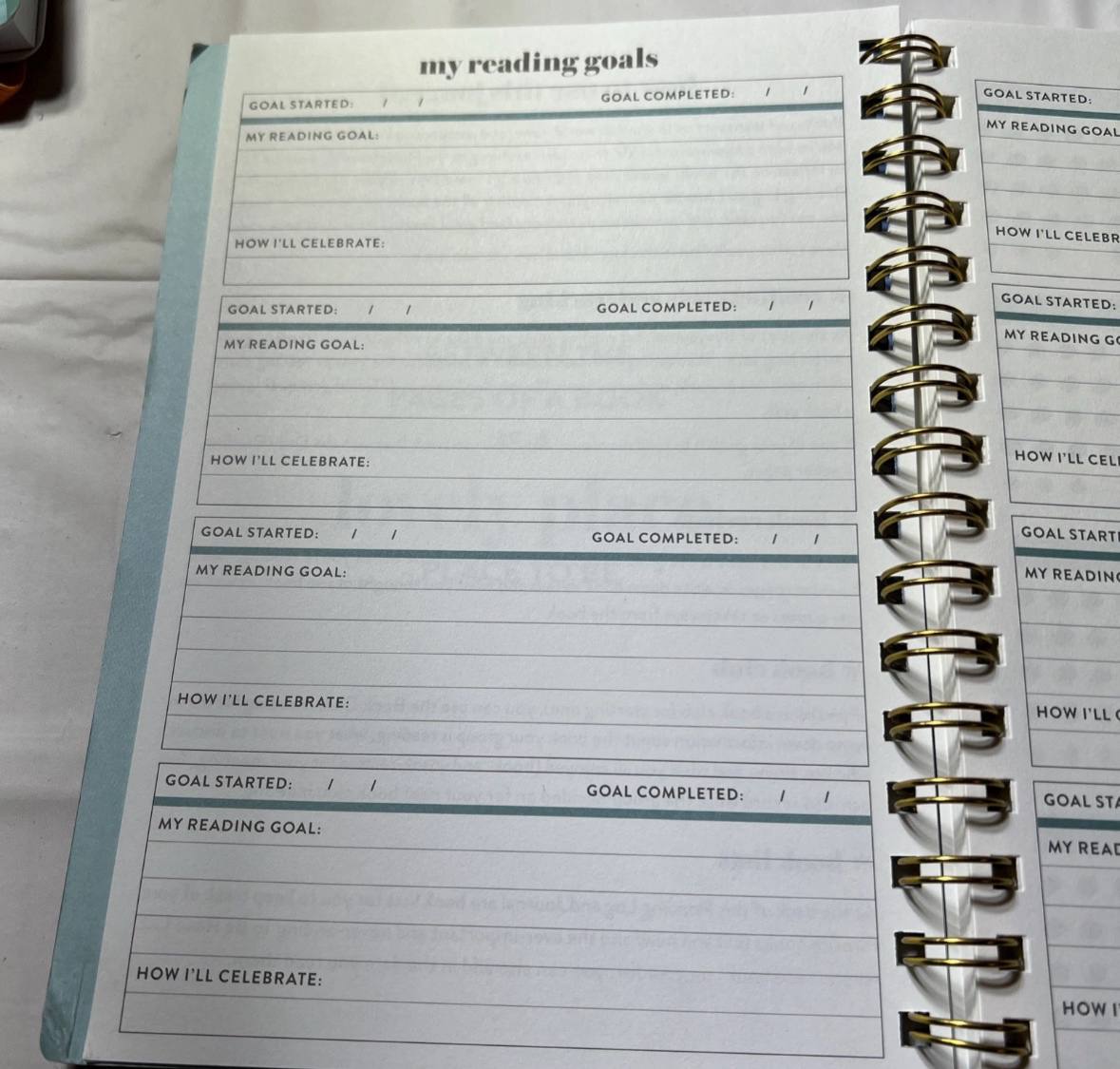 Bookstore Journal & Reading Log (Spiral)