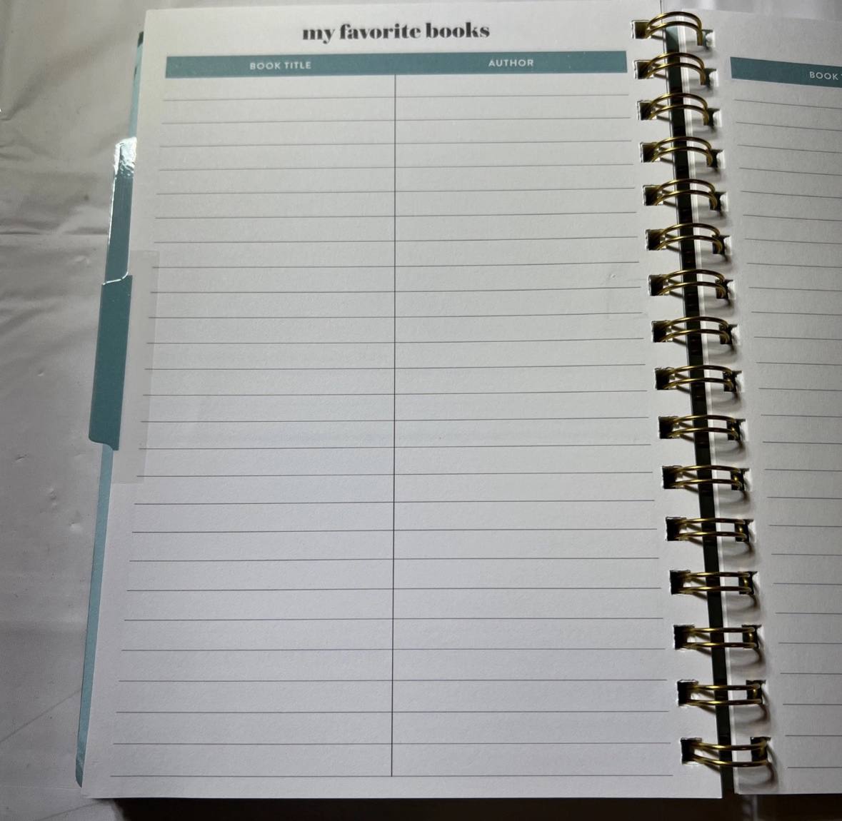 Bookstore Journal & Reading Log (Spiral)