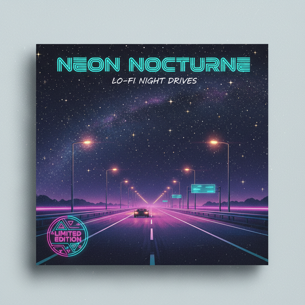 Lo-fi night drive limited vinyl star